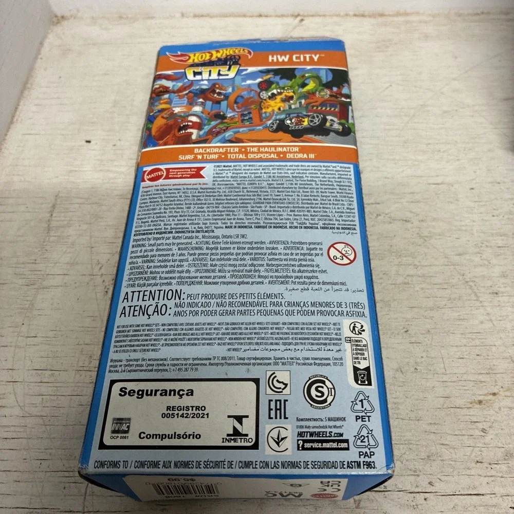 Mattel Hot Wheels City 5 car Truck Set NEW Factory Sealed HFV89 2021